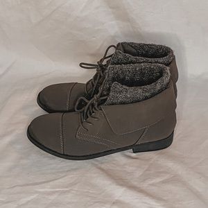Gray Madden Girl Ankle Boots